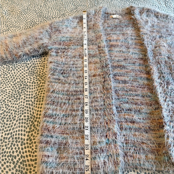 Altar'd State | Fuzzy Multicolored Cardigan Sweater - Picture 8 of 11